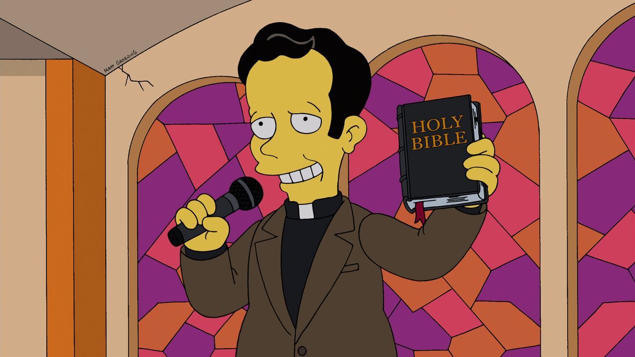 Rekrutiert Homer als Diakon: Priester Elijah Hooper ... - Bildquelle: und TM Twentieth Century Fox Film Corporation - Alle Rechte vorbehalten