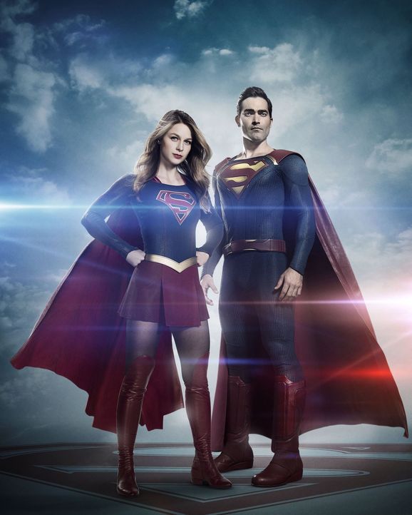 (2. Staffel) - Kämpfen für Gerechtigkeit: Supergirl (Melissa Benoist, l.) und Superman (Tyler Hoechlin, r.) - Bildquelle: 2016 Warner Bros. Entertainment, Inc.