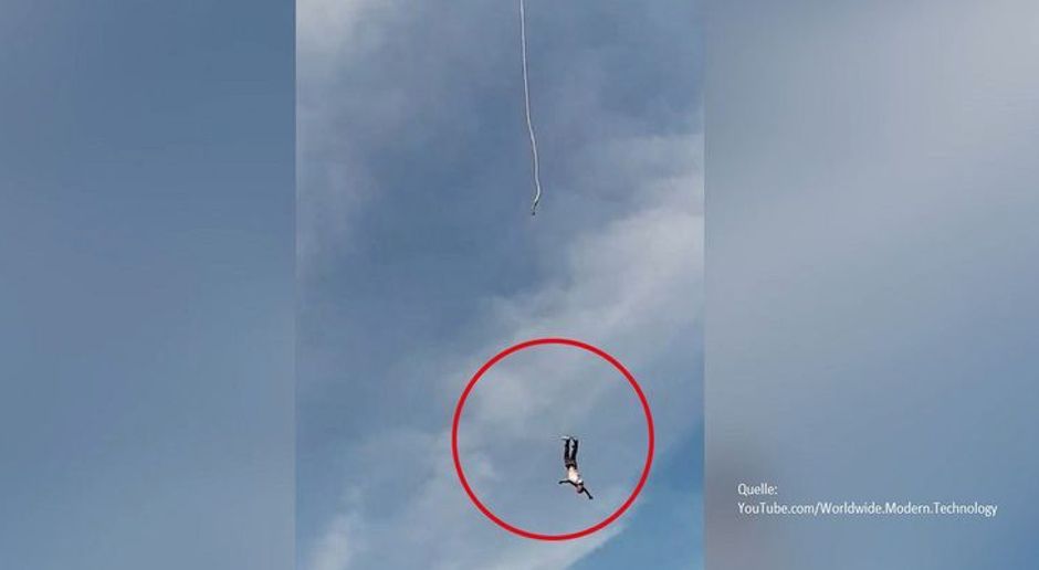 Fataler Unfall Beim Bungee Jumping Seil Reisst Mann Uberlebt Dennoch