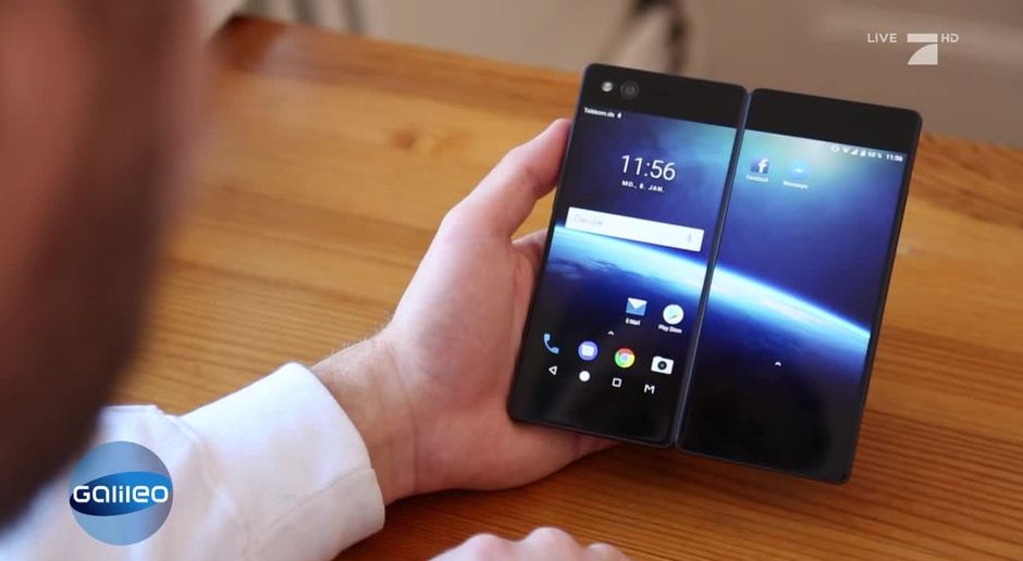 Galileo Video Das Smartphone Mit Doppelten Bildschirm Im Check Prosieben