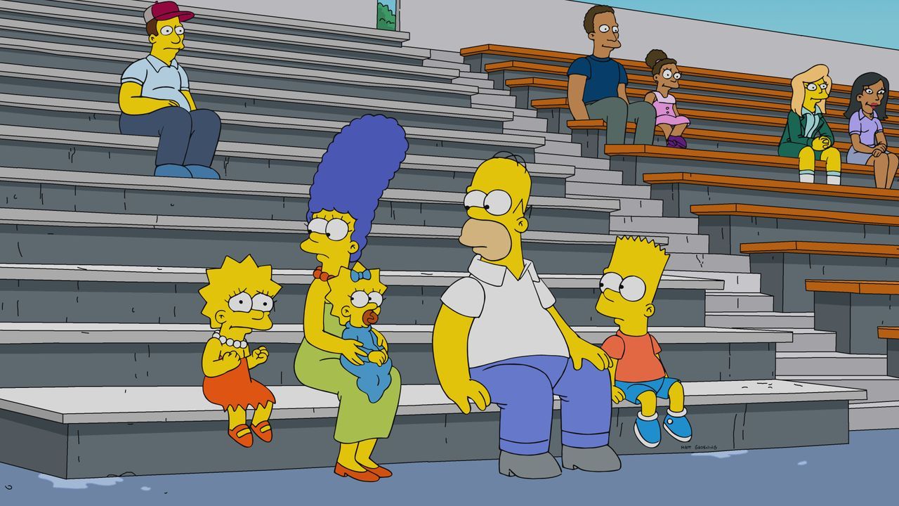 (v.l.n.r.) Lisa; Marge; Maggie; Homer; Bart - Bildquelle: 2019-2020 Twentieth Century Fox Film Corporation.  All rights reserved.