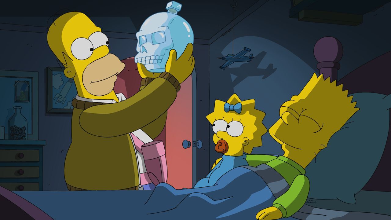 (v.l.n.r.) Homer; Maggie; Bart - Bildquelle: 2021 by 20th Television.