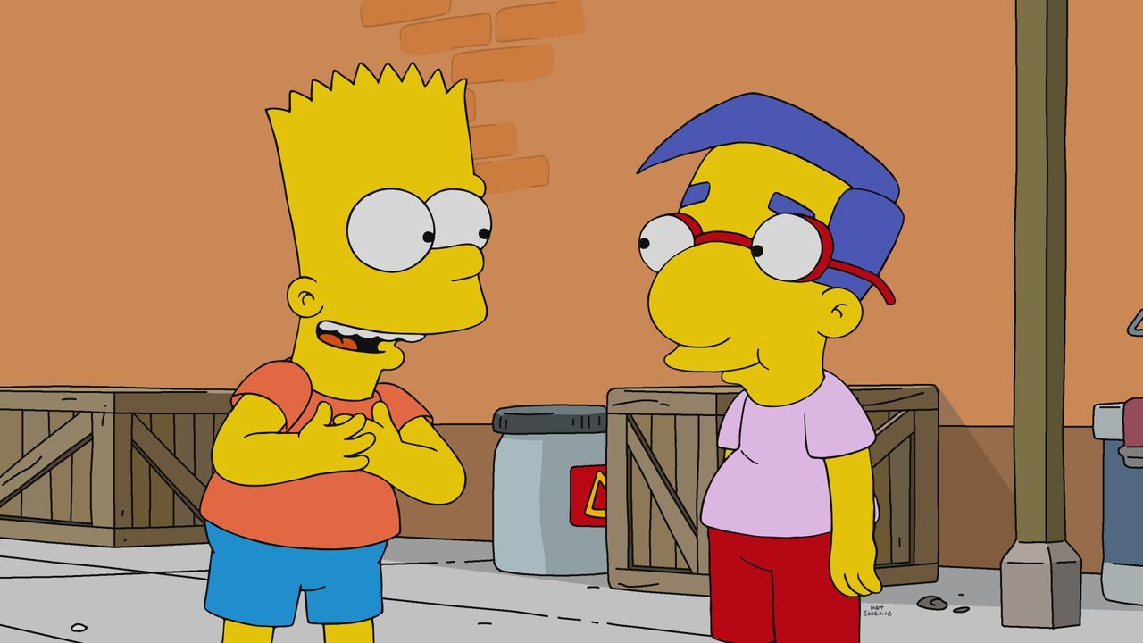 Bart (l.); Milhouse (r.) - Bildquelle: 2021 by 20th Television.