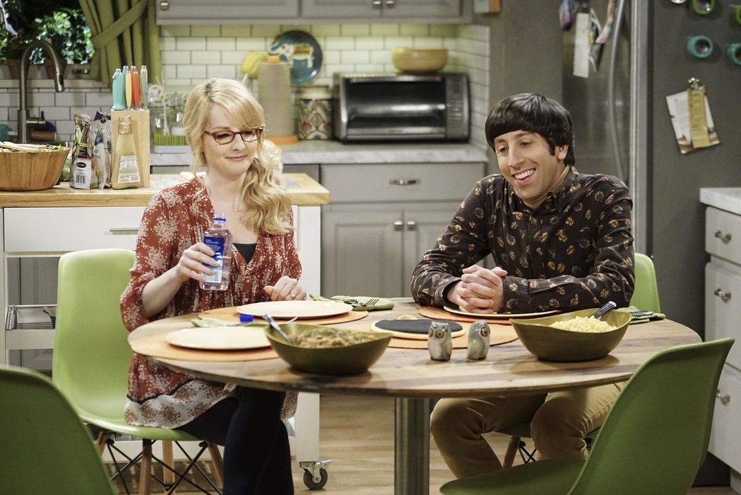 Bernadettes (Melissa Rauch, l.) erster Arbeitstag steht bevor. Doch sie muss sich eingestehen, dass es ihr ganz schön schwer fällt, sich von Baby Ha... - Bildquelle: 2016 Warner Brothers