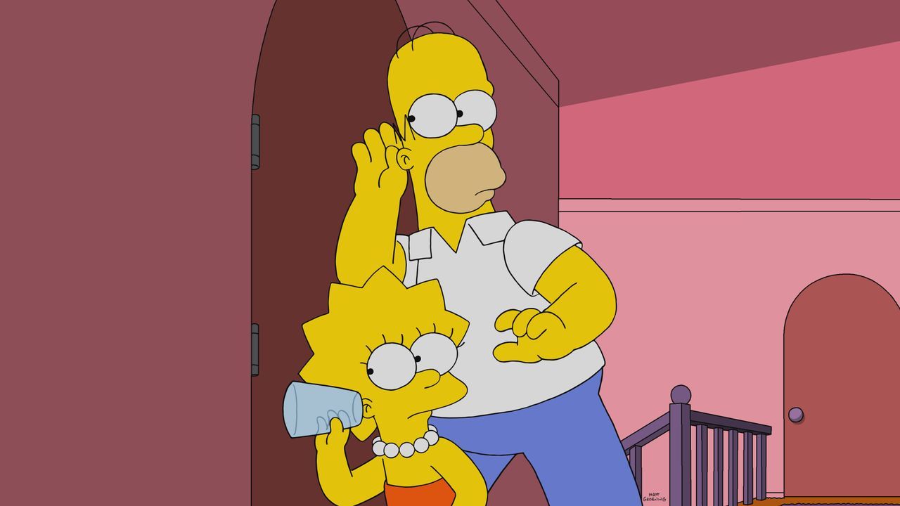 Lisa (l.); Homer (r.) - Bildquelle: 2021 by 20th Television.