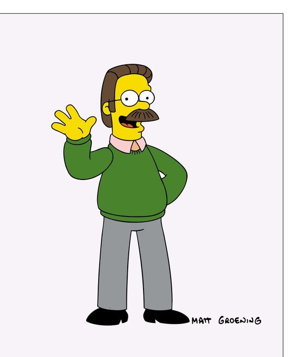 (15. Staffel) - Manchmal gewöhnungsbedürftig: Nachbar der Simpsons Ned Flanders. - Bildquelle: und TM Twentieth Century Fox Film Corporation - Alle Rechte vorbehalten