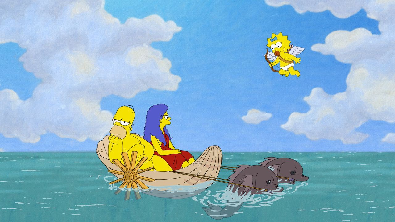 (v.l.n.r.) Homer; Marge; Maggie - Bildquelle: 2020 by Twentieth Century Fox Film Corporation.