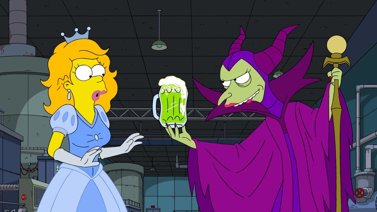 Disney Prinzessin Homer (l.); Böse Hexe Burns (r.) - Bildquelle: 2020 by Twentieth Century Fox Film Corporation.