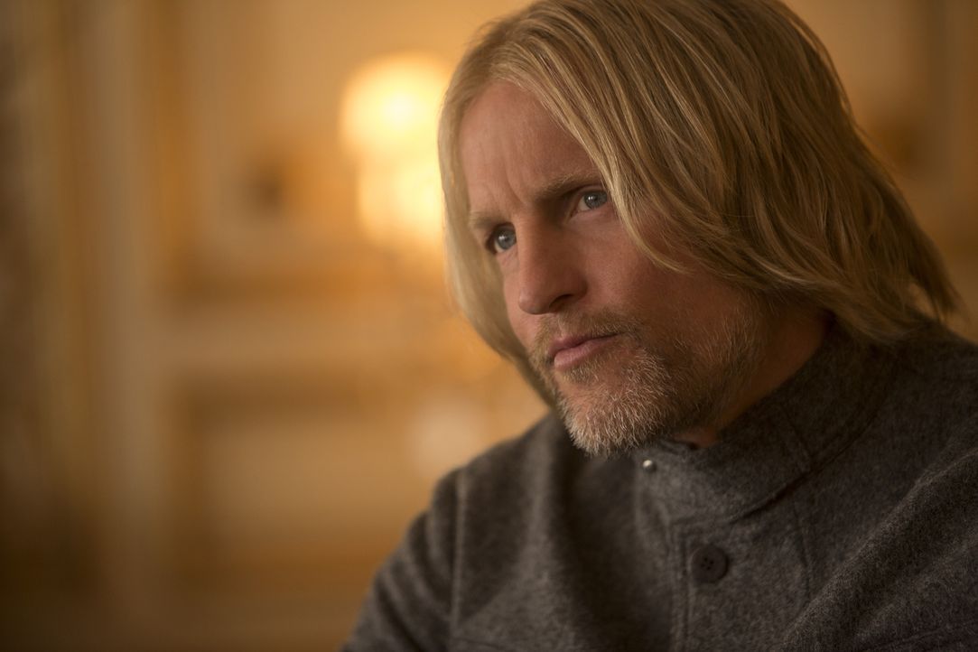 Kämpft an der Seite von Katniss für ein menschenwürdiges Leben der Einwohner von Panem: Haymitch (Woody Harrelson) ... - Bildquelle: Murray Close TM &   2015 Lions Gate Entertainment Inc. All rights reserved.