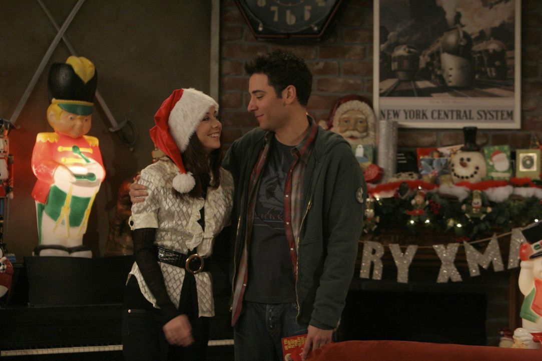 Ende gut - Weihnachten gut: Lily (Alyson Hannigan, l.) und Ted (Josh Radnor, r.) ... - Bildquelle: 20th Century Fox International Television