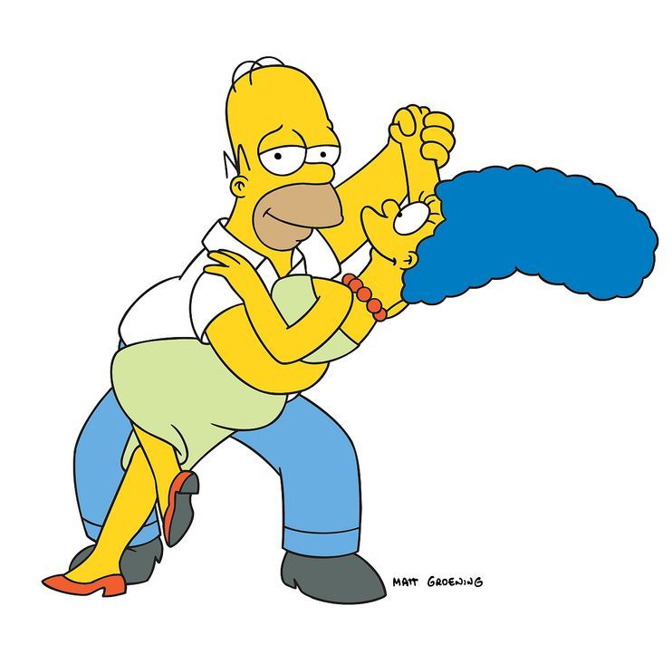 (14. Staffel) - Ein Tänzchen in Ehren, kann niemand verwehren: Marge (r.) und Homer (l.) Simpson ... - Bildquelle: und TM Twentieth Century Fox Film Corporation - Alle Rechte vorbehalten
