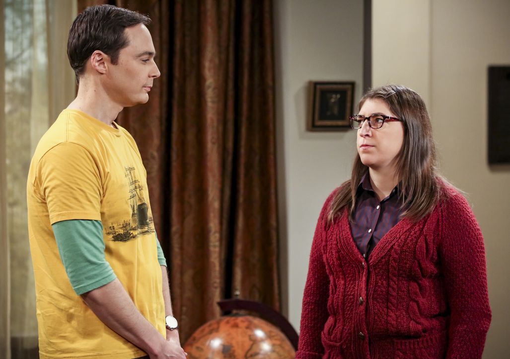 Sheldon (Jim Parsons, l.); Amy (Mayim Bialik, r.) - Bildquelle: Michael Yarish Warner Bros./Michael Yarish