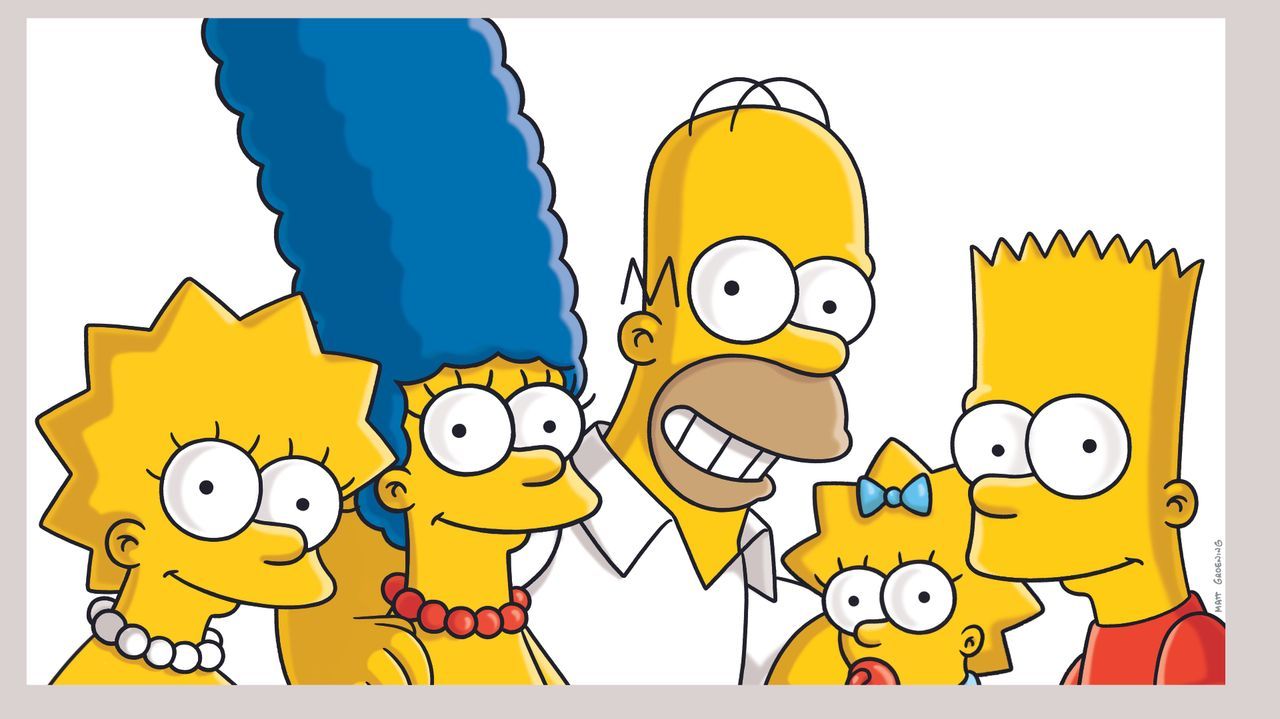 (33. Staffel) - (v.l.n.r.) Lisa; Marge; Homer; Maggie; Bart - Bildquelle: 2021 Fox Media LLC. All rights reserved.
