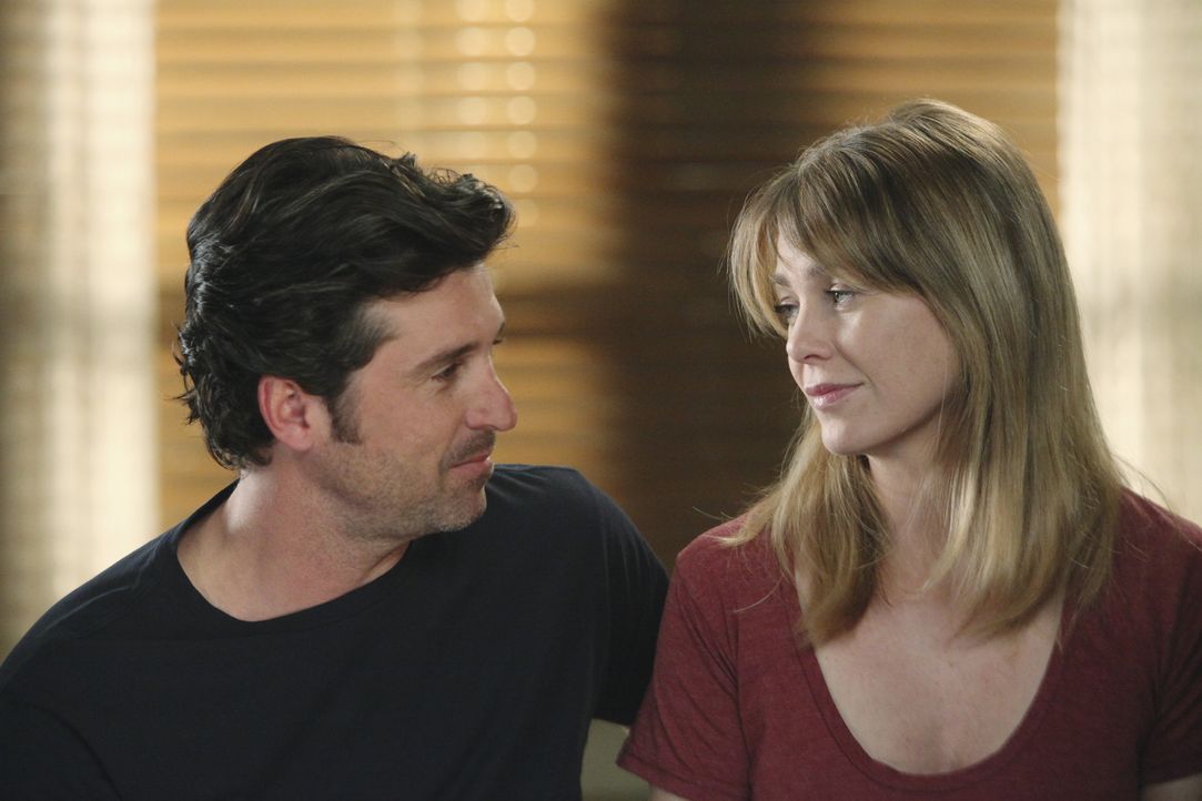 Während sich Derek (Patrick Dempsey, l.) und Meredith (Ellen Pompeo, r.) unbedingt ein Baby wünschen, stehen Callie, Arizona und Mark vor einer ko... - Bildquelle: ABC Studios