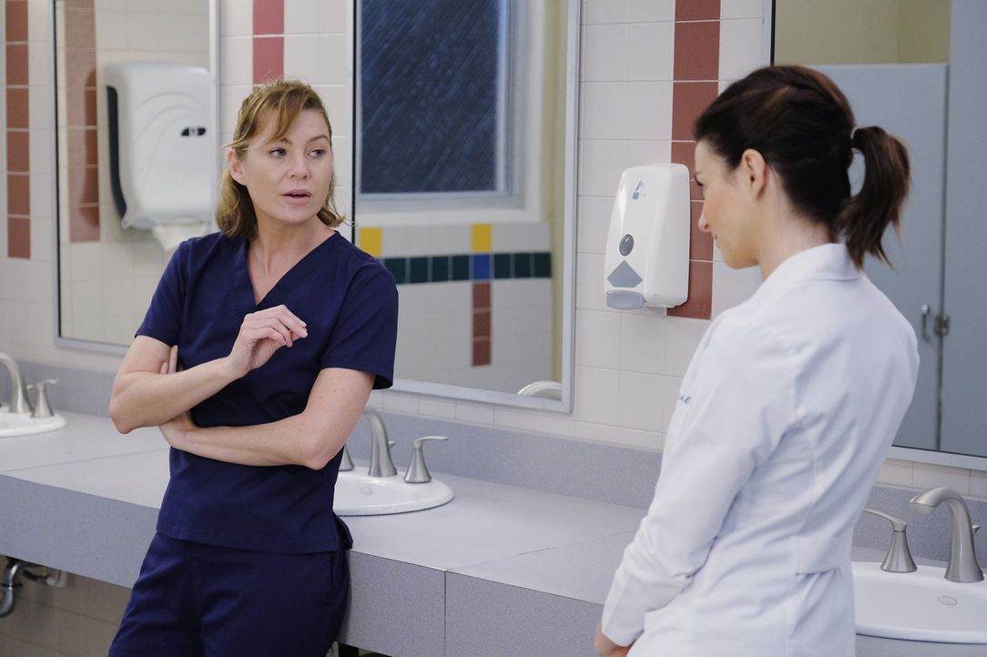 Nach alldem was geschehen ist, herrscht dicke Luft zwischen Meredith (Ellen Pompeo, l.) und Amelia (Caterina Scorsone, r.) ... - Bildquelle: Tony Rivetti ABC Studios