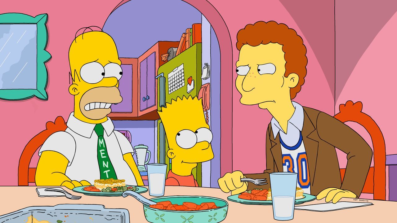 (v.l.n.r.) Homer; Bart; Mike Wegman - Bildquelle: 2019-2020 Twentieth Century Fox Film Corporation.  All rights reserved.