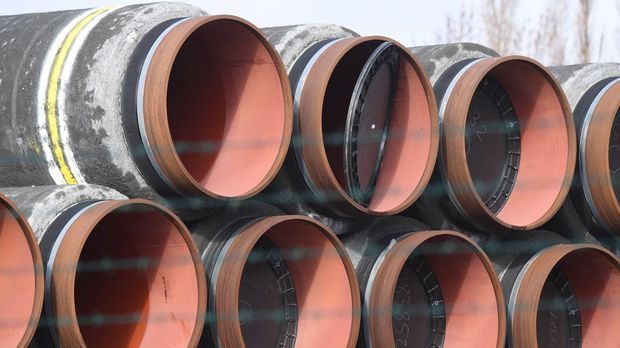 Letztes Rohr der Pipeline Nord Stream 2 verschweißt
