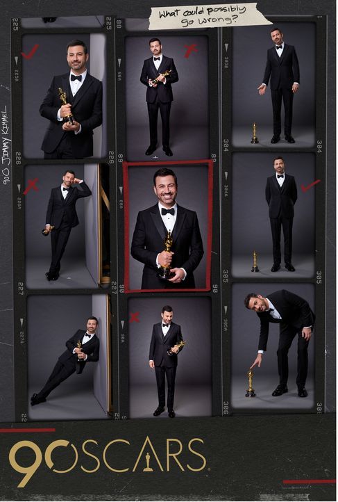 Zum 90. Mal werden in Los Angeles die Oscars verliehen. Durch den Abend führt - wie im vergangenen Jahr - Talk-Moderator Jimmy Kimmel. - Bildquelle: A.M.P.A.S. ®