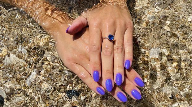 Variationen an Blau-Tönen: Ibiza Nails 