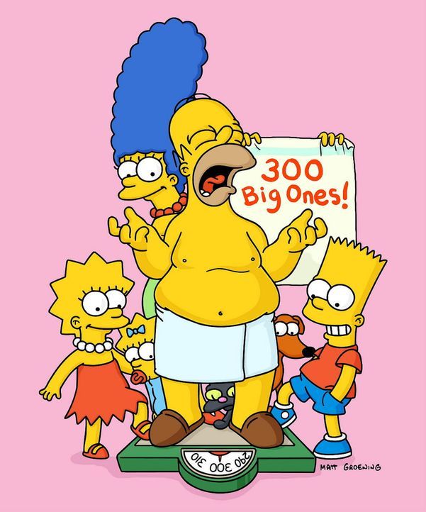 Homer und seine Familie treiben ihr Unwesen bereits seit 300 Folgen ... - Bildquelle: TWENTIETH CENTURY FOX FILM CORPORATION