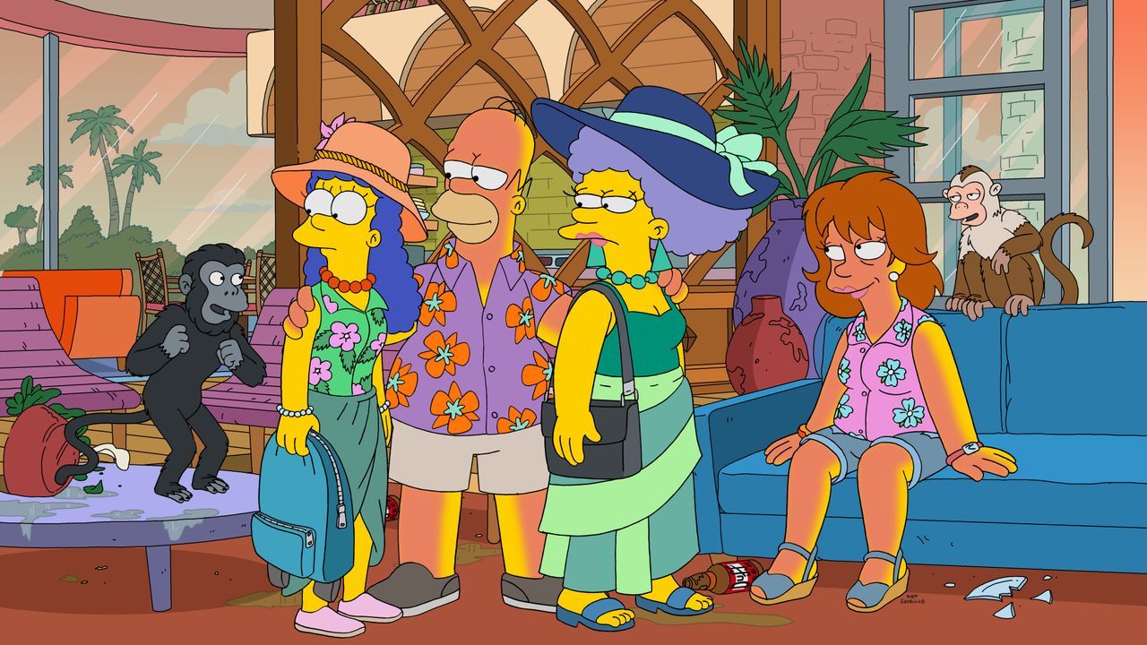 (v.l.n.r.) Marge; Homer; Patty; Evelyn - Bildquelle: 2019-2020 Twentieth Century Fox Film Corporation.  All rights reserved.