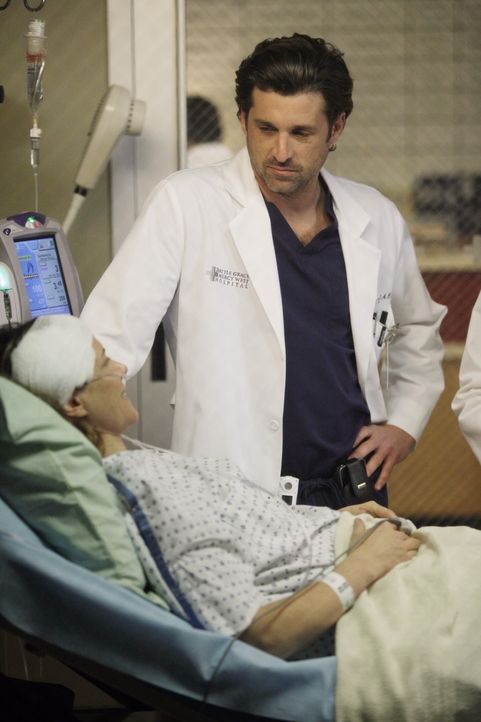 Erica (A.J. Langer, l.) reist mit Cooper und Charlotte nach Seattle um dich von Derek (Patrick Dempsey, r.), Lexie und Amelia operieren zu lassen. D... - Bildquelle: ABC Studios
