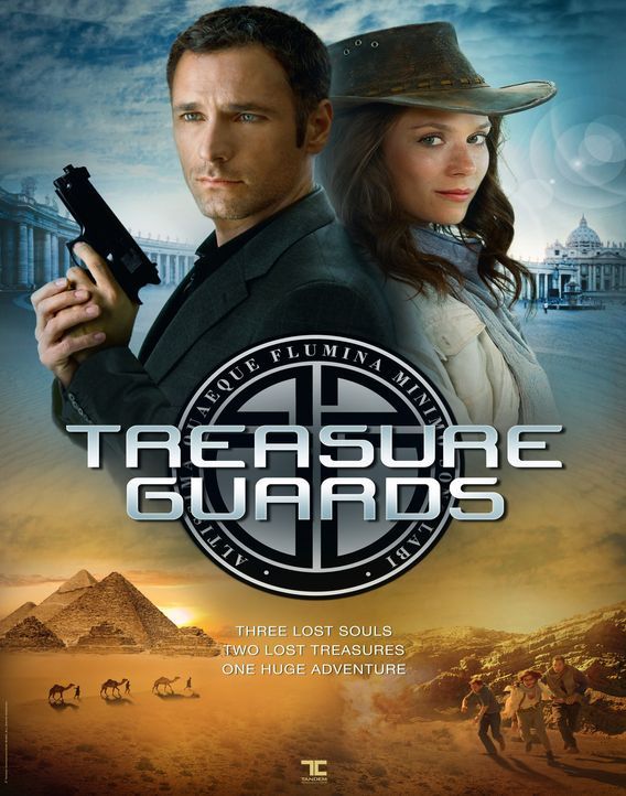 TREASURE GUARDS - Plakatmotiv - mit Raul Bova, l. und Anna Friel, r. - Bildquelle: Tandem Communication GmbH & Film Afrika Worldwide (Pty) Limited South Africa