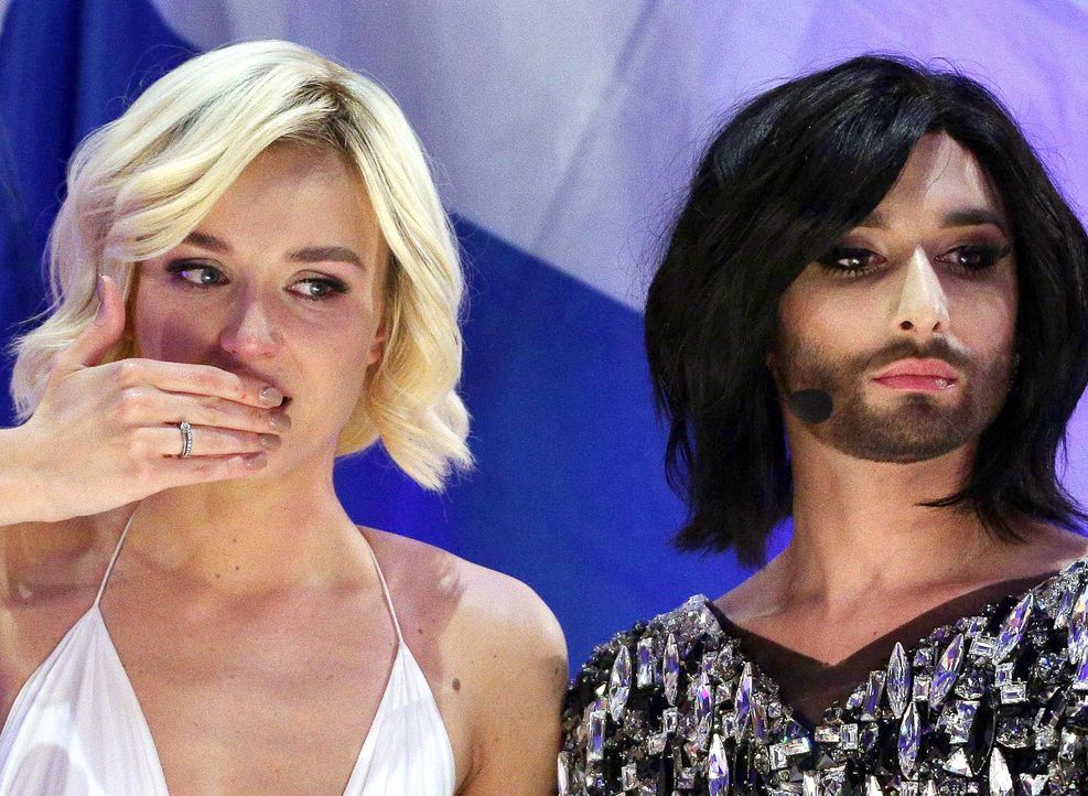 European-Song-Contest-ESC-Polina-Gagarina-Conchita-Wurst-150523-dpa - Bildquelle: dpa