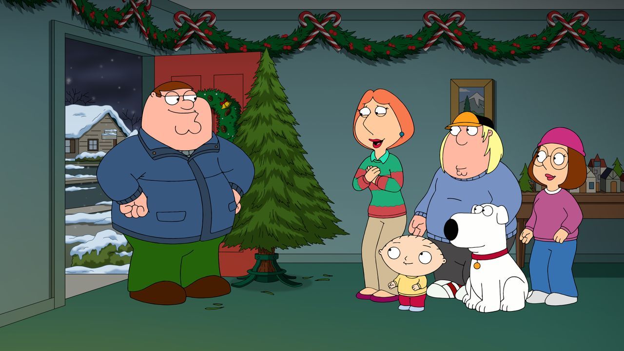 (v.l.n.r.) Peter Griffin; Lois Griffin; Stewie Griffin; Chris Griffin; Brian Griffin; Meg Griffin - Bildquelle: 2021-2022 Fox Broadcasting Company, LLC. All rights reserved.