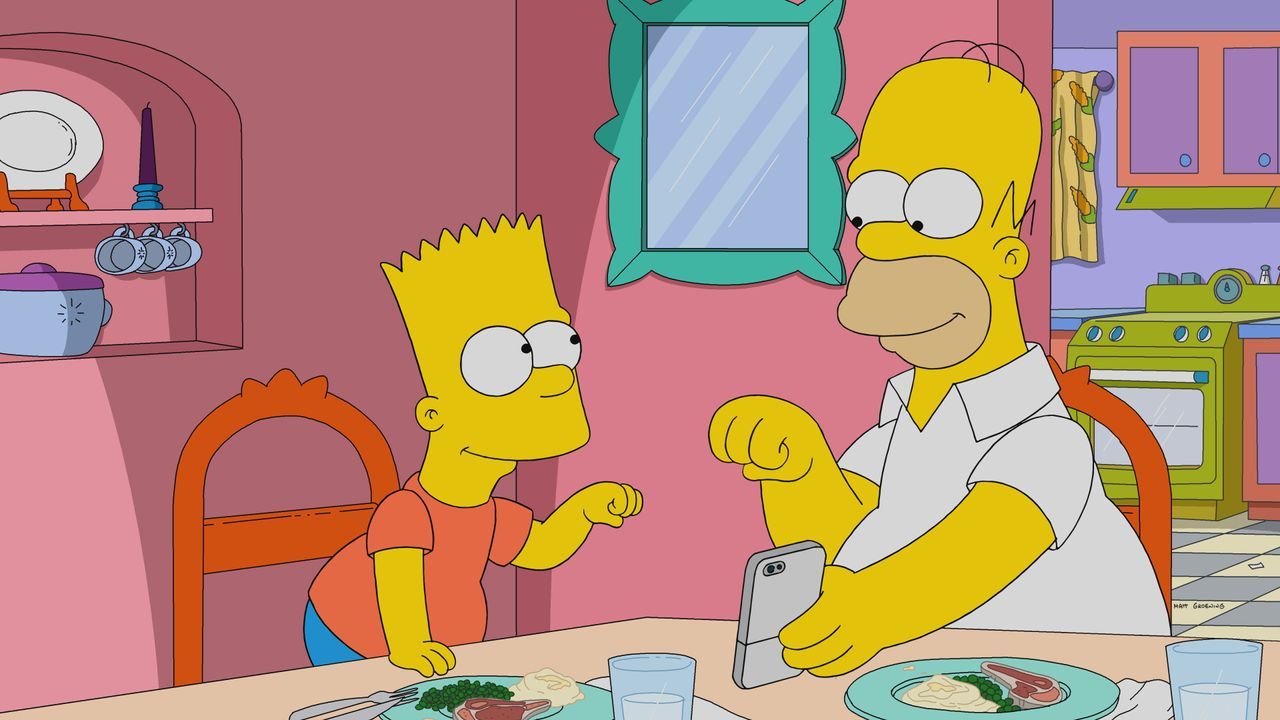Bart (l.); Homer (r.) - Bildquelle: 2019-2020 Twentieth Century Fox Film Corporation.  All rights reserved.