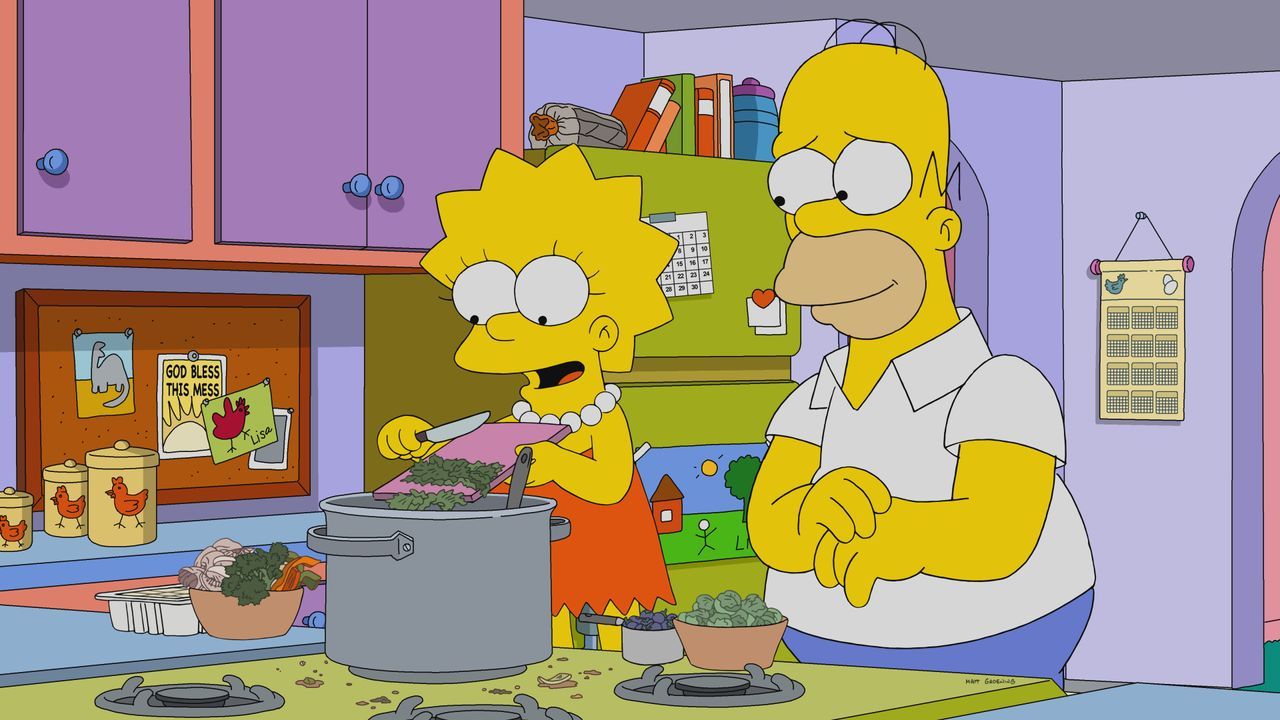 Lisa (l.); Homer (r.) - Bildquelle: © 2022 by 20th Television.