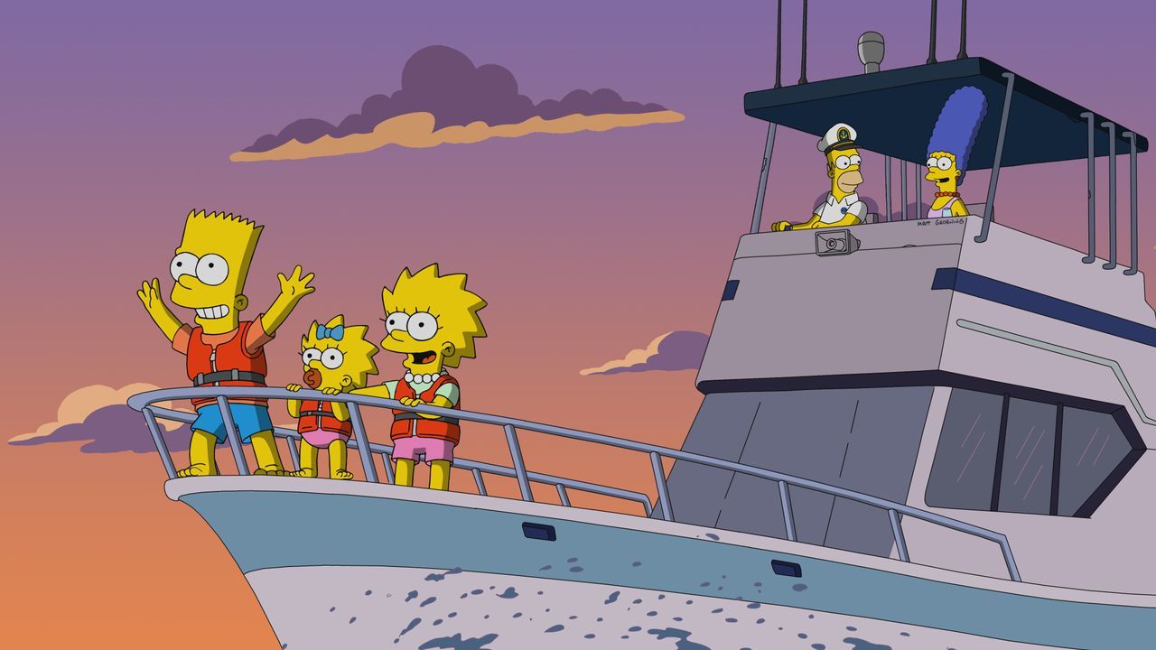 (v.l.n.r.) Bart; Maggie; Lisa; Homer; Marge - Bildquelle: 2019-2020 Twentieth Century Fox Film Corporation.  All rights reserved.