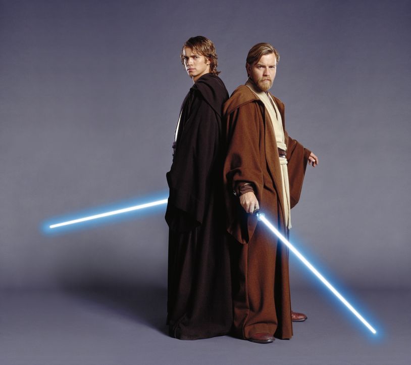 Wird der junge Jedi Anakin (Hayden Christensen, l.) seinem ehemaligen Mentor Obi-Wan Kenobi (Ewan McGregor, r.) tatsächlich den Rücken kehren und... - Bildquelle: Lucasfilm Ltd. & TM. All Rights Reserved.