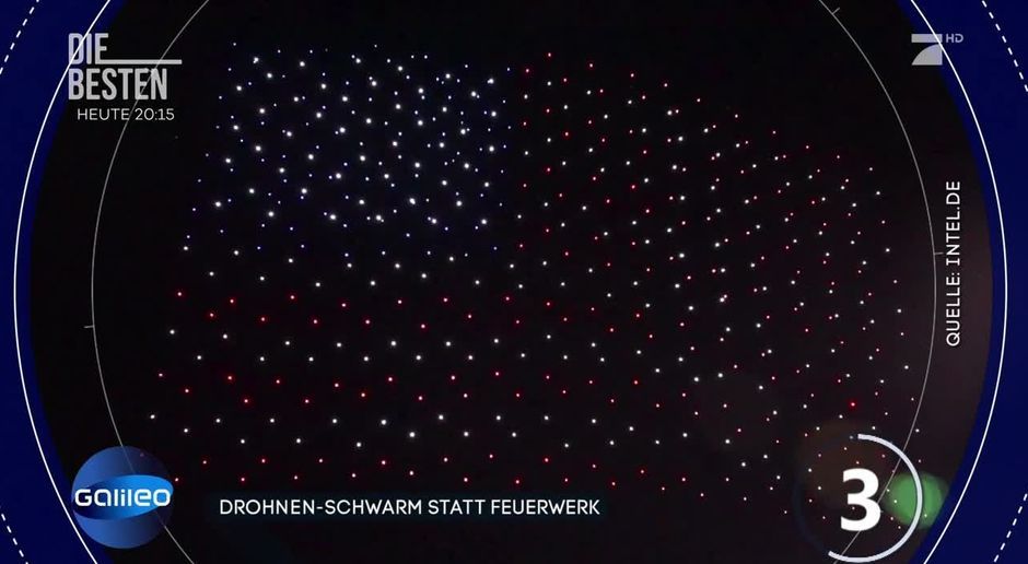 Galileo Video Drohnen Schwarm Statt Feuerwerk Das Steckt Dahinter Prosieben